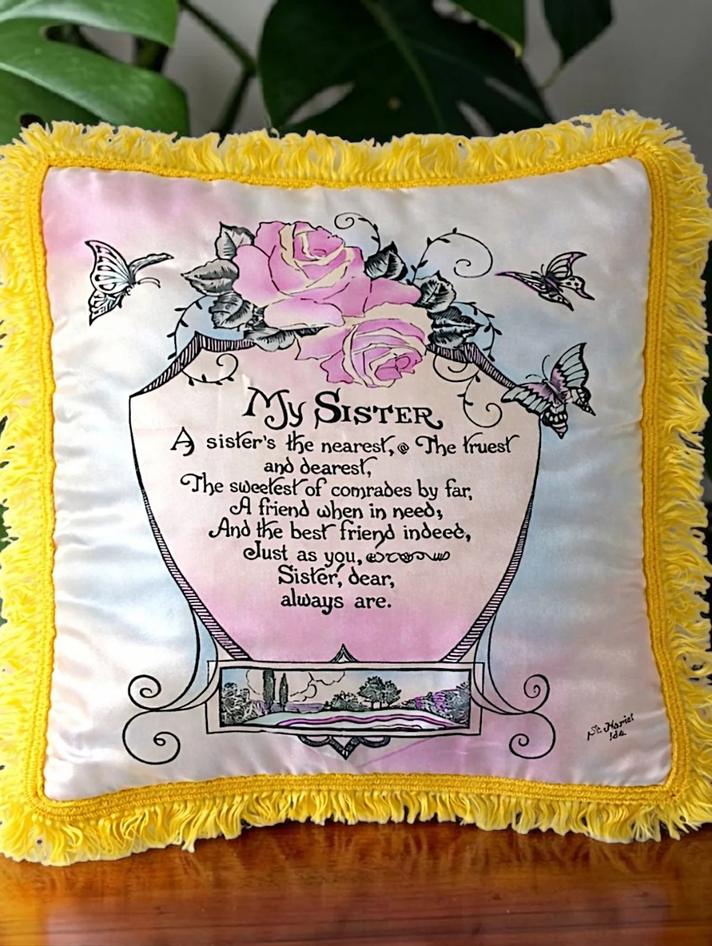 Military Satin Pillowcase Cover Vintage Home Front St Maries Idaho US‎ MY SISTER